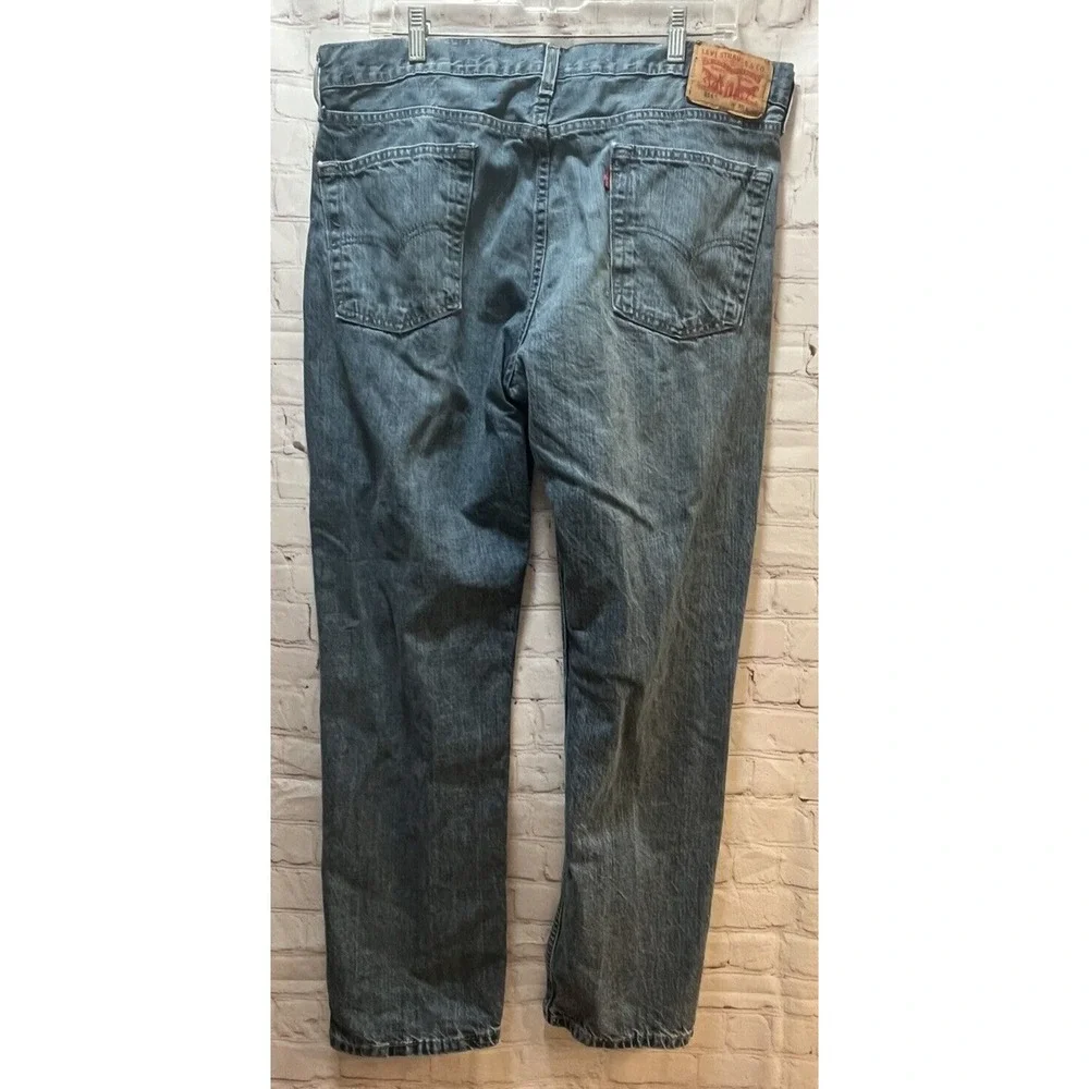 Levi's men blue jeans 514 men's‎ tagged 36x30 measure 38x30.25